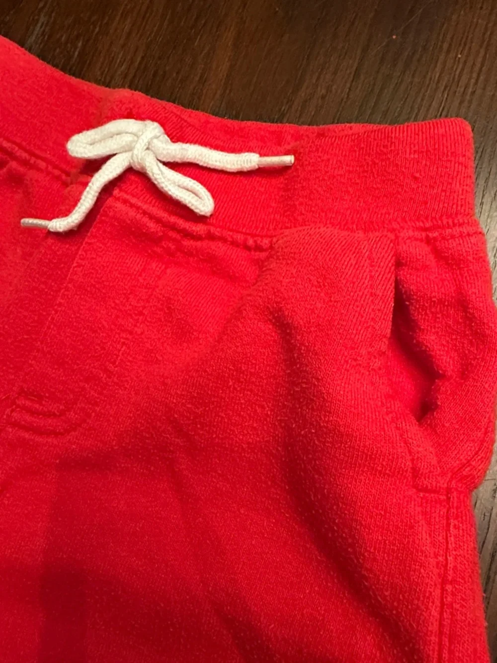 Polo Ralph Lauren Boys 18M 2 Piece Outfit Set Logo Tee Red Shorts